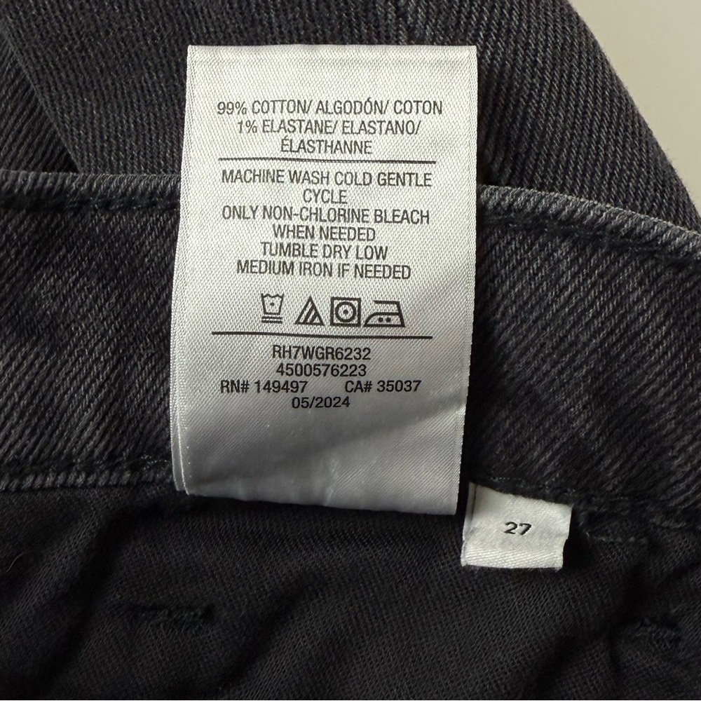 Joe's Jeans The Tulie Skirt w/ Grace Womens 27 Black Vintage Stretch Denim Midi - Picture 9 of 13